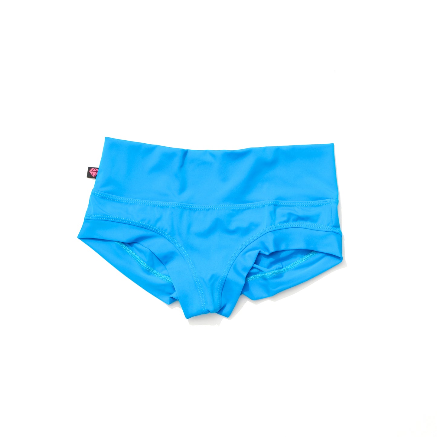 Turquoise High-Waisted Shorts