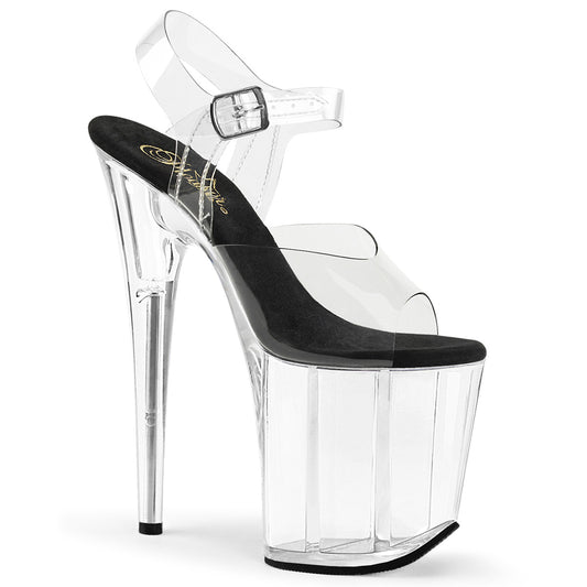FLAMINGO-808 CLEAR BLACK CLEAR STRAP SANDAL
