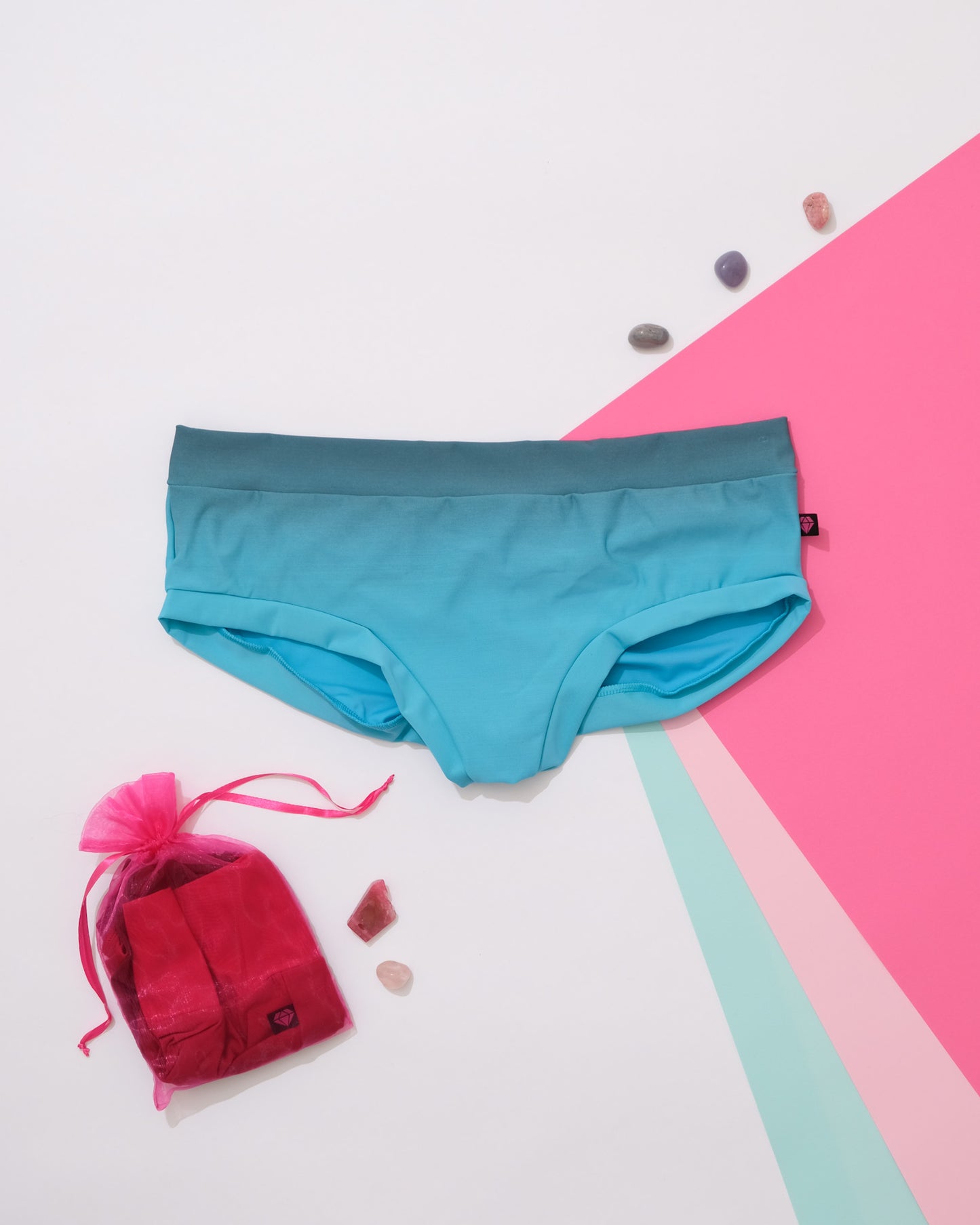 Oh Baby! It's Blue Low Ride Booty Shorts