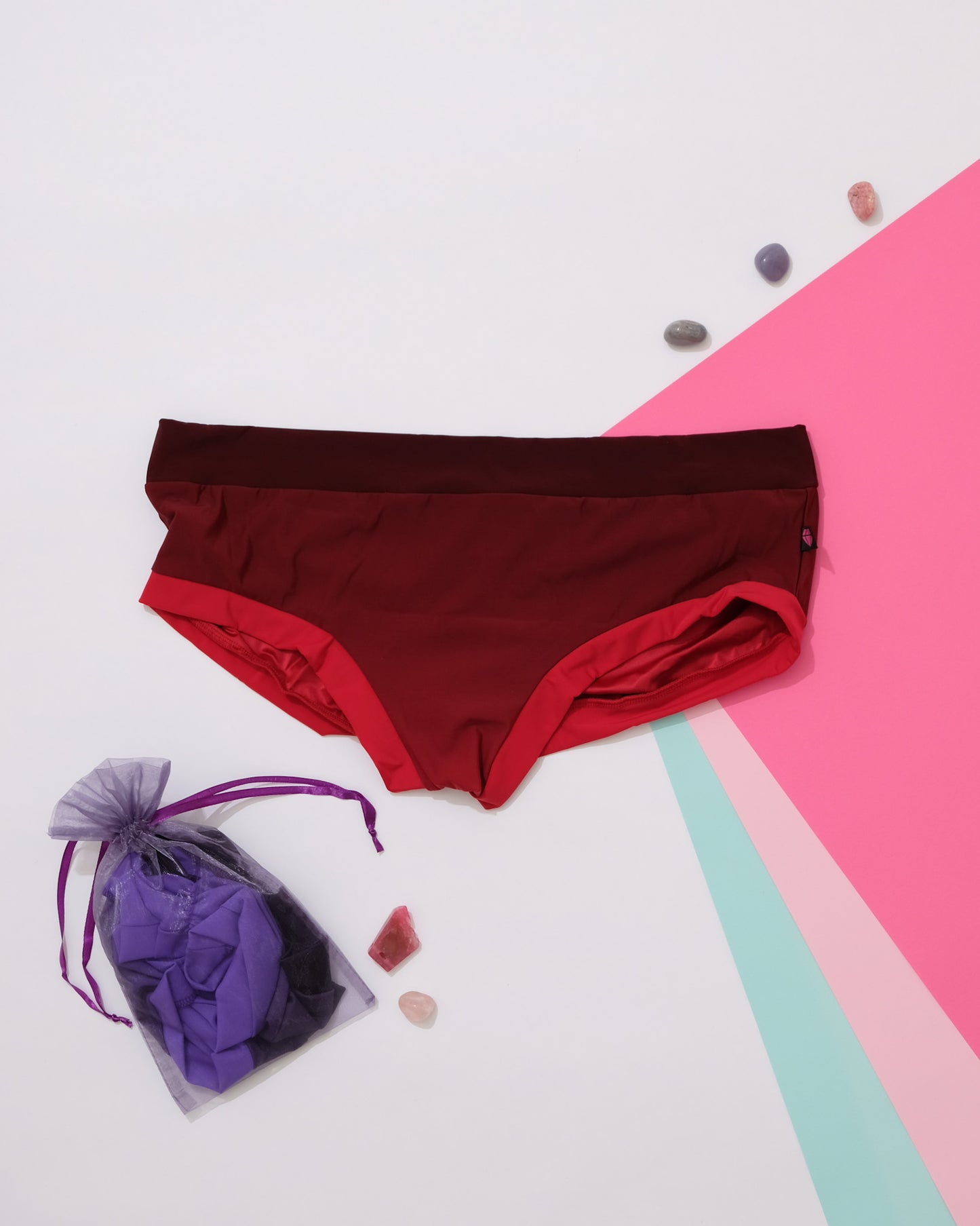 Devil Red Low Ride Booty Shorts