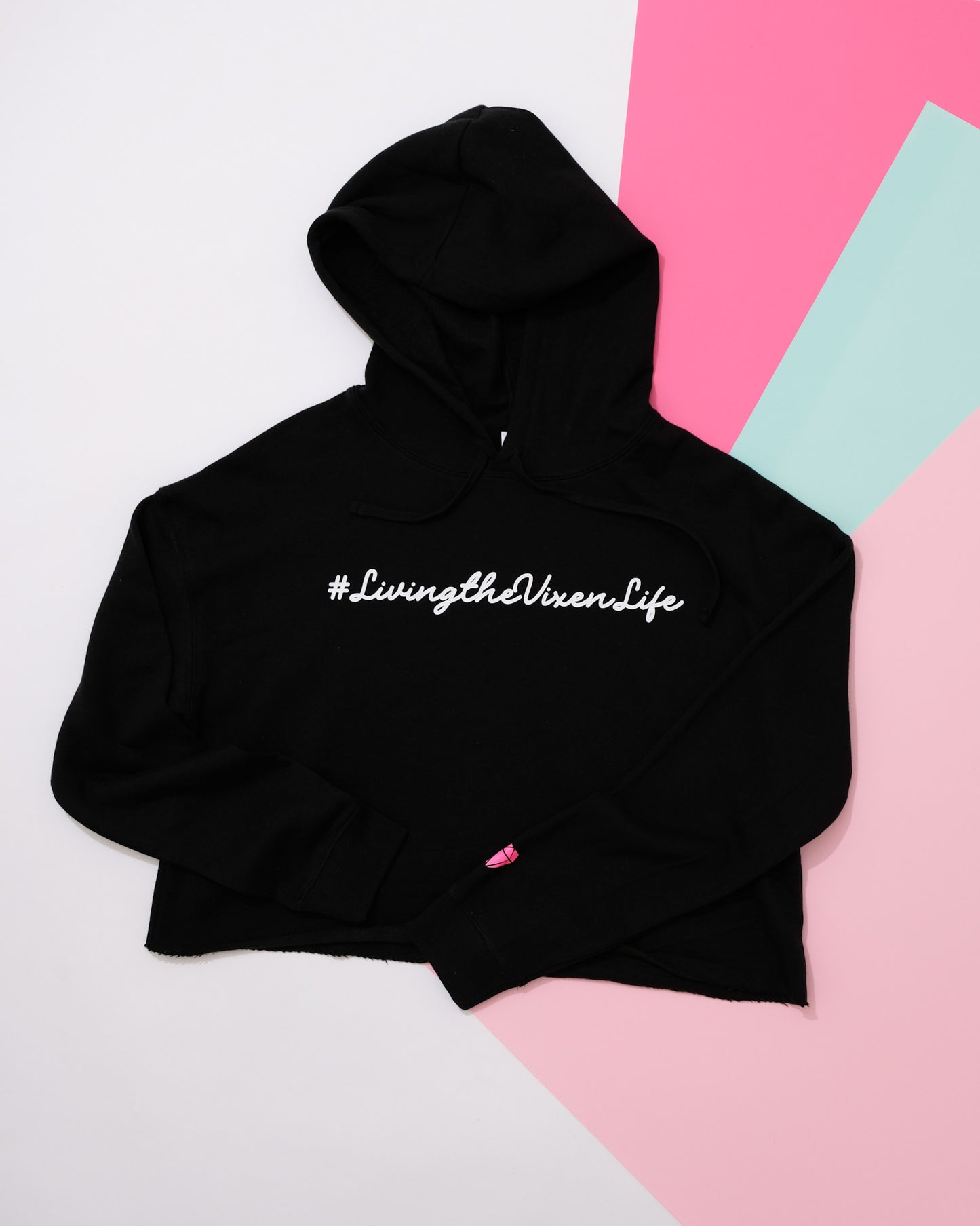 #livingthevixenlife Crop Top Hoodie