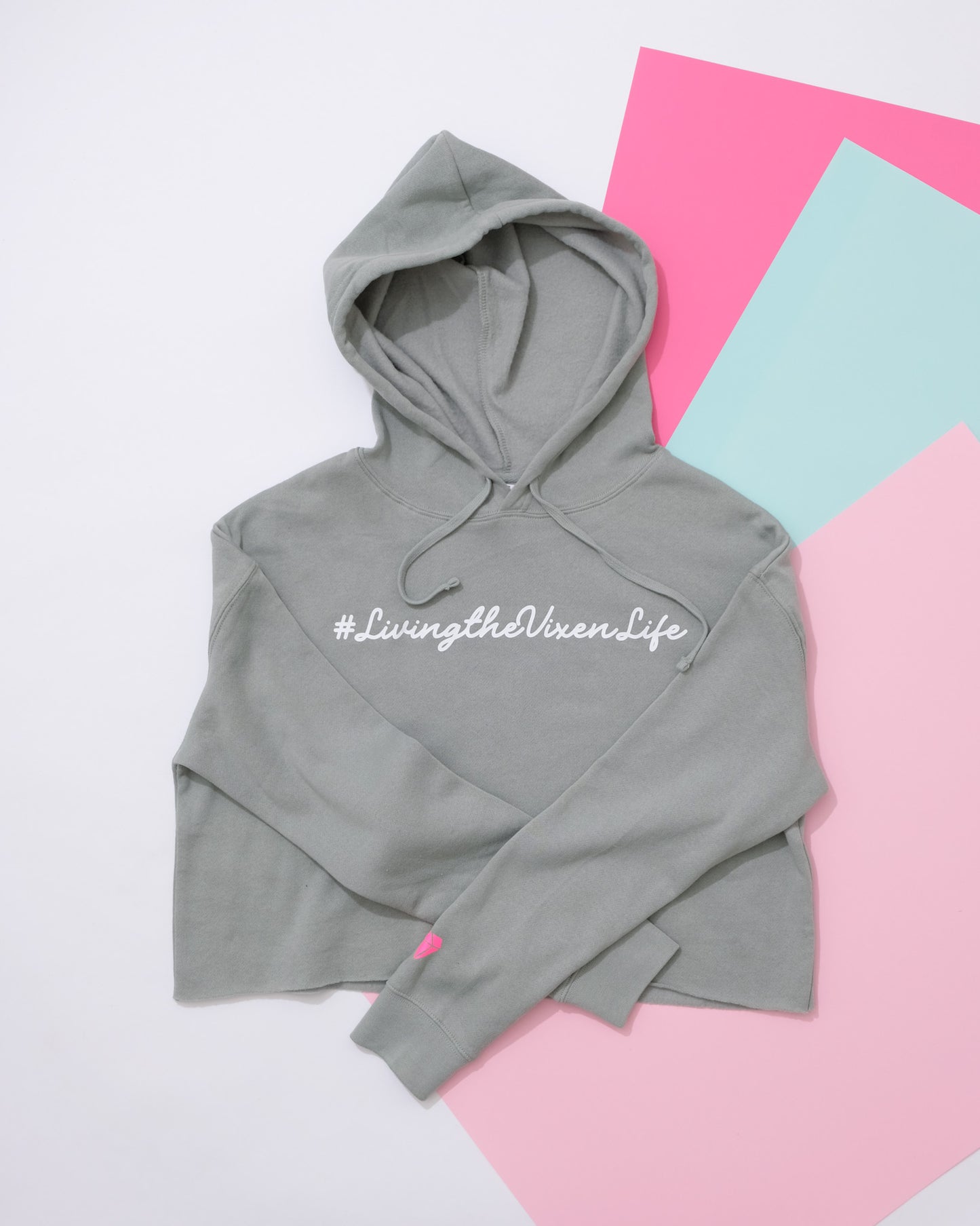 #livingthevixenlife Crop Top Hoodie