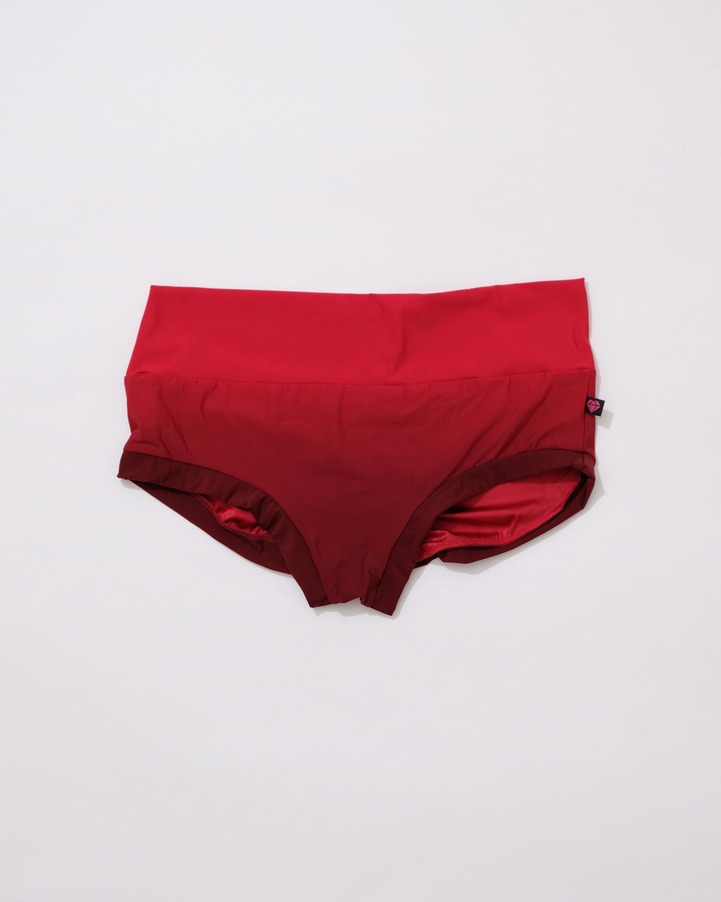Devil Red High Waisted Shorts