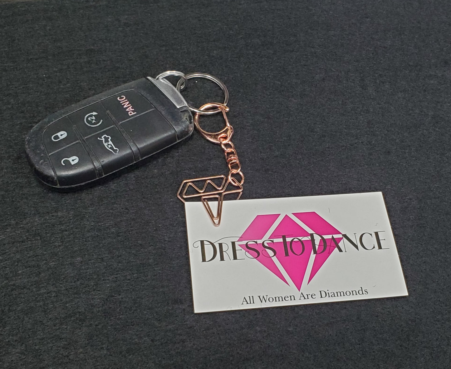 Logo Diamond Keychain