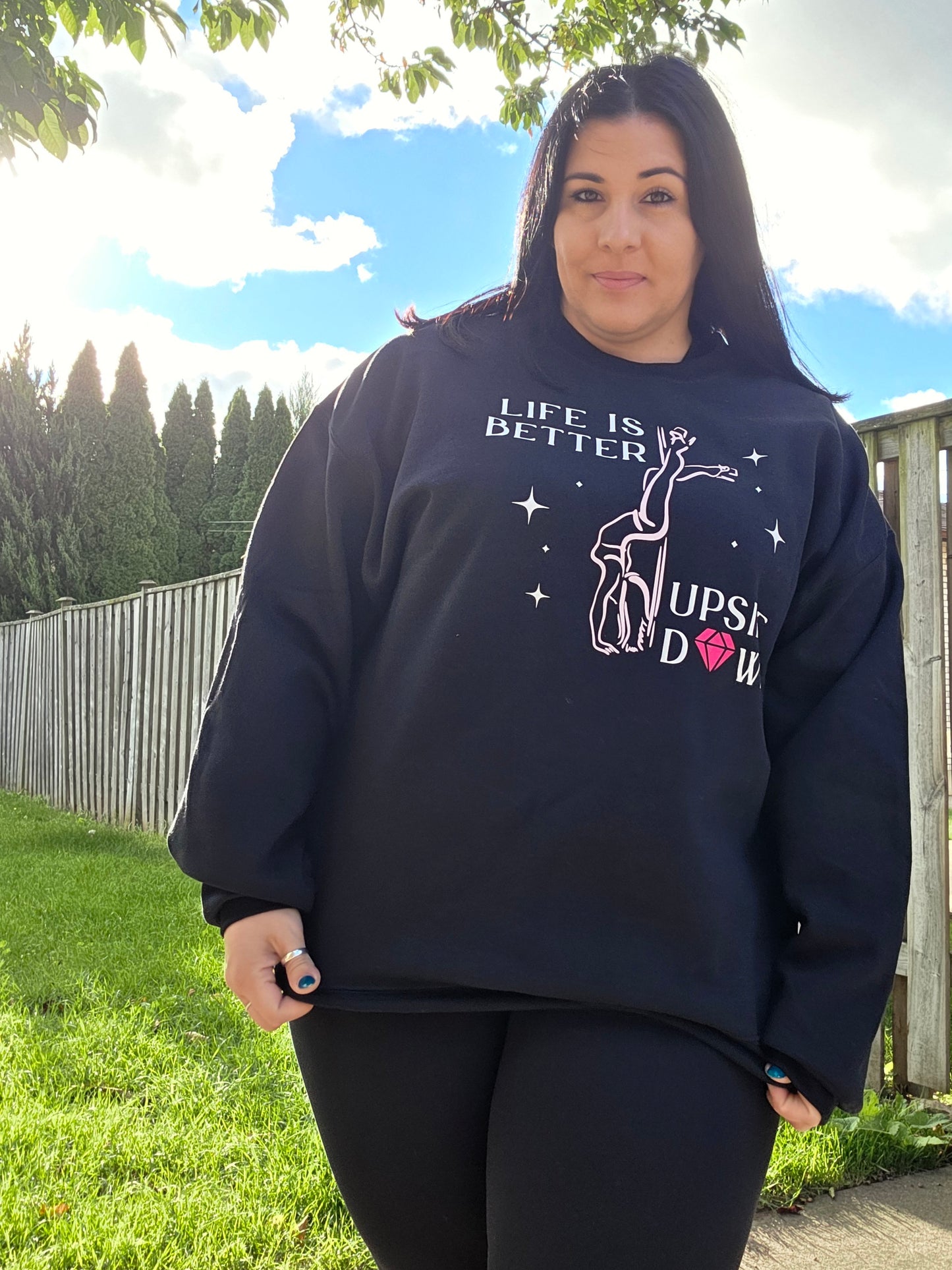Life Is Better Upside Down Crewneck