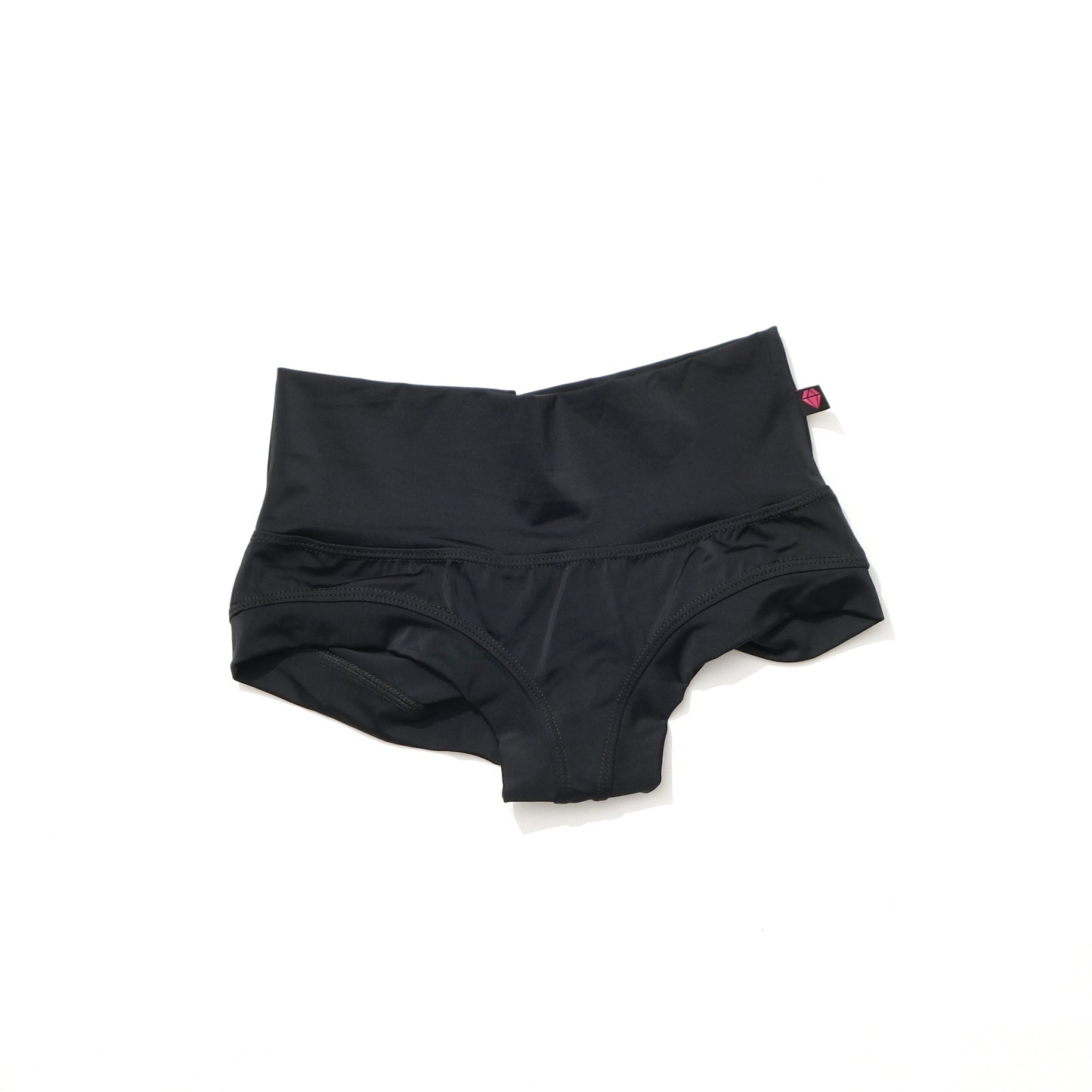 Black High-waisted Booty Shorts