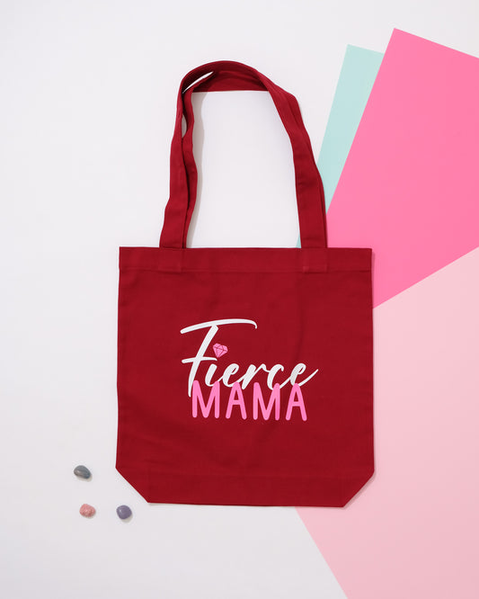 Fierce Mama In Red Tote